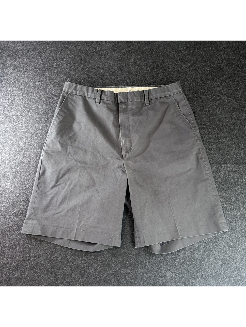 Vintage Riverside Gray Cotton Chino Shorts CocaCola Branded Pocket Size 34 Waist